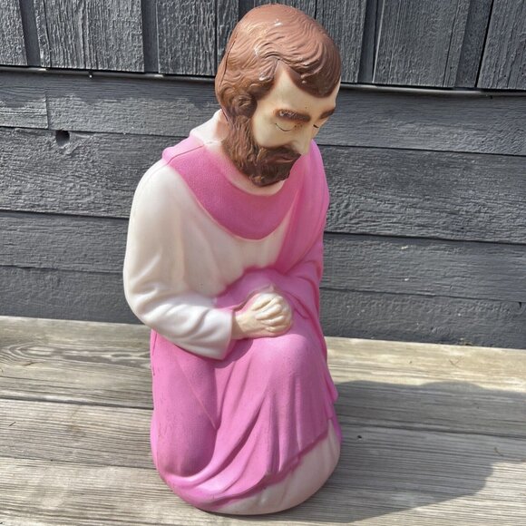 Vintage Empire Joseph 27" Nativity Blow Mold Christmas Decor Lighted w/ Cord - Picture 7 of 13